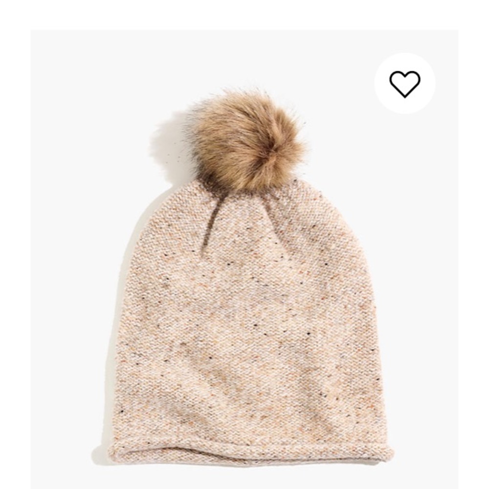 Madewell Faux-Fur Pom-Pom Beanie